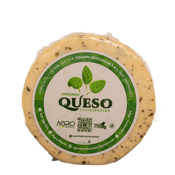 Queso tipo suizo con orégano 1kg